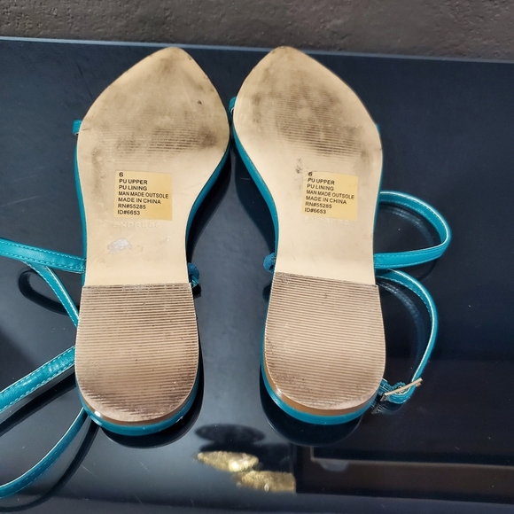 Express Teal Sandals - Picture 8 of 9